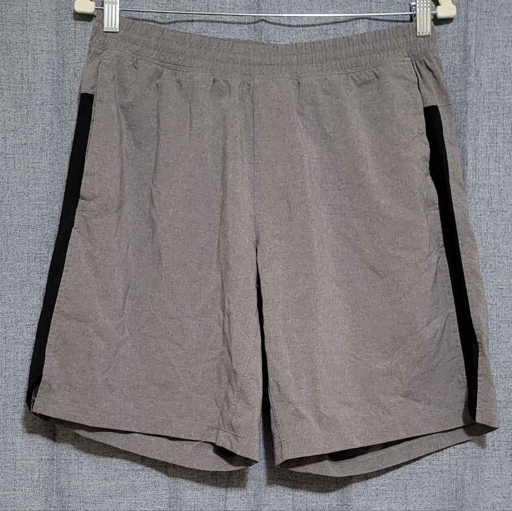 All in Motion Men's Athletic Shorts in Gray and Black